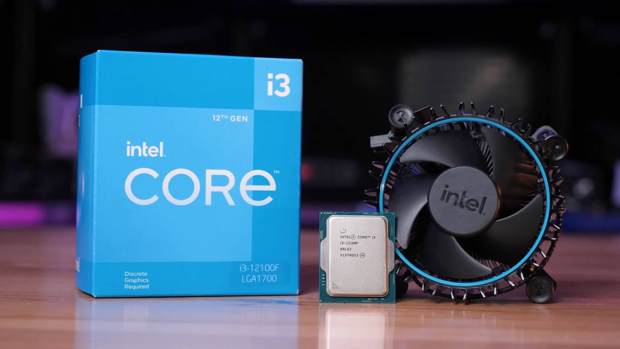 CPU Intel Core i3-12100F Box Chính Hãng (Up to 4.3GHz, 4