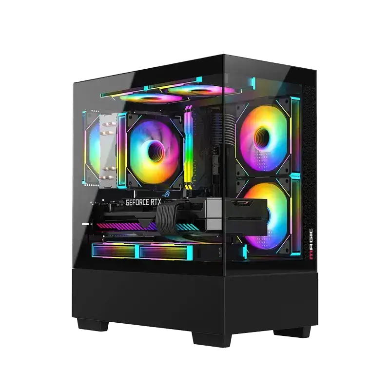 Case Magic Mix-Tower M-ATX Black/Đen