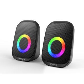 Loa vi tính Kisonli X7 2.0 LED - Đen