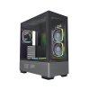 Vỏ Case Montech SKY TWO Black/Đen (Kèm 4 Fan)