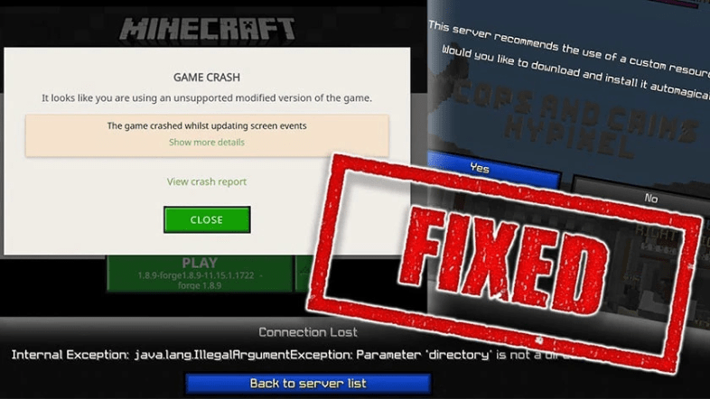 Khắc Phục Các Sự Cố Thường Gặp Khi Tải Minecraft