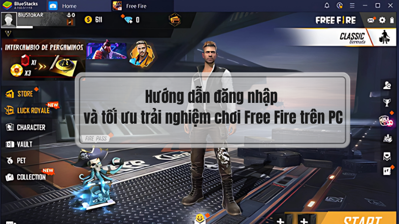 Hướng dẫn đăng nhập và tối ưu trải nghiệm chơi Free Fire trên PC