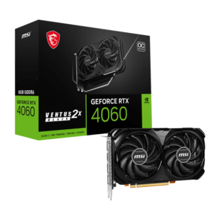 VGA MSI RTX 4060 Ventus 2X 8GB GDDR6 OC (Black/Đen)