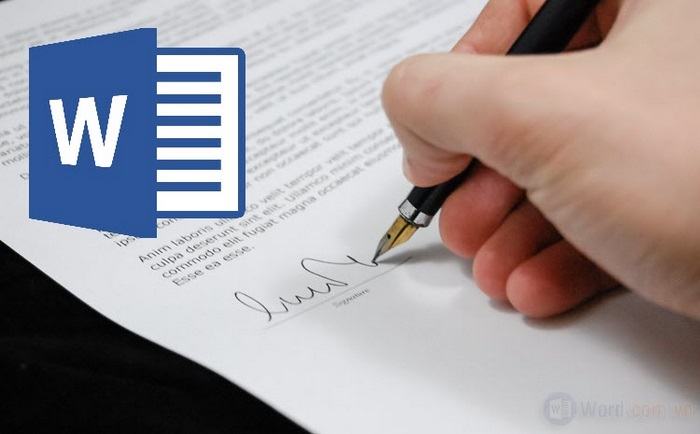 Khi chèn chữ ký vào word cần xóa nền để văn bản trông chuyên nghiệp hơn