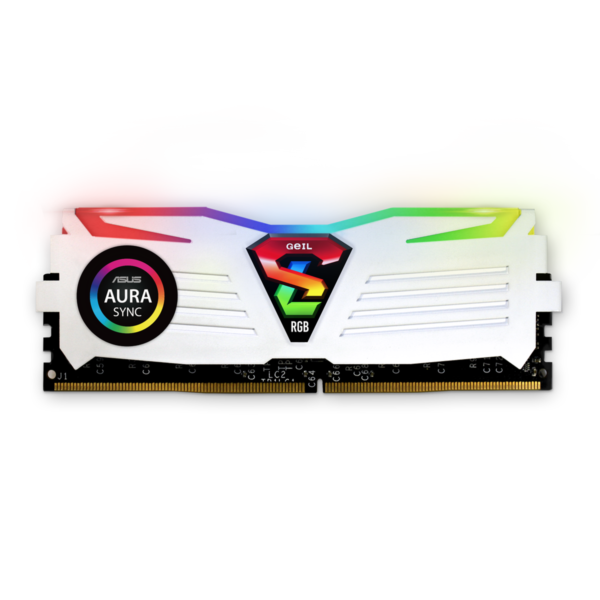 RAM GEIL Super Luce 8GB DDR4 3200MHz RGB White/Trắng
