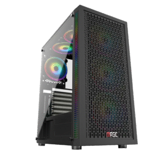 Case Magic Luxury i Full Tower (E-ATX, Sẵn 4Fan, AIO 240mm) - Black/Đen