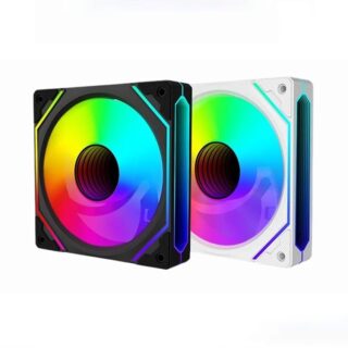 Fan Led ARGB Leopard Prism 6PRO Gió Ngược - Đen (sử dụng hub và remote)