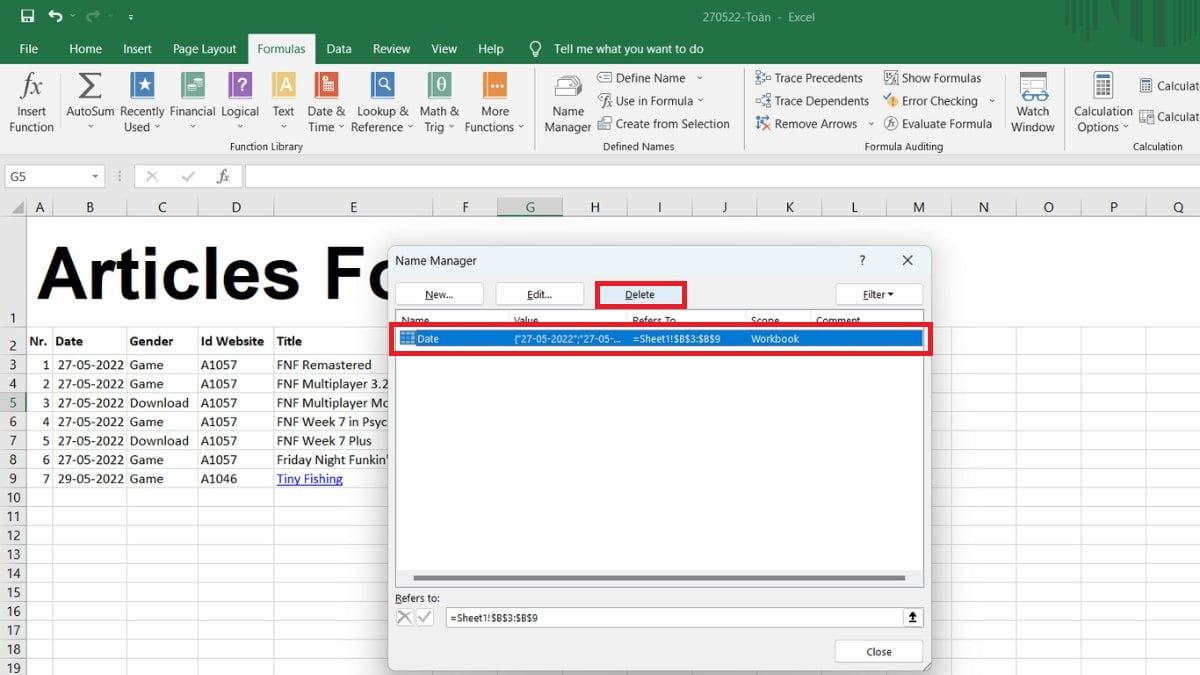 Giảm dung lượng file Excel 