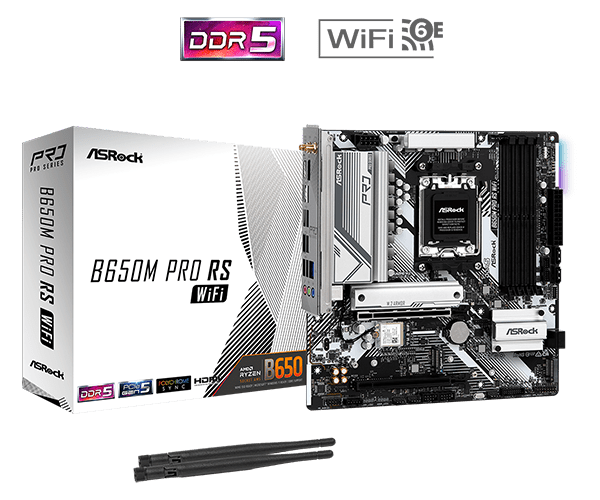 Mainboard Asrock B650M Pro RS Wifi GDDR5