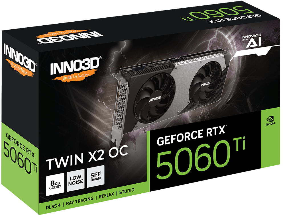 NVIDIA GeForce RTX 5060 Ti 8GB ・OCモデル VGA INNO3D GeForce RTX 5060 Ti 8GB Twin X2 OC - Nguyễn Thuận