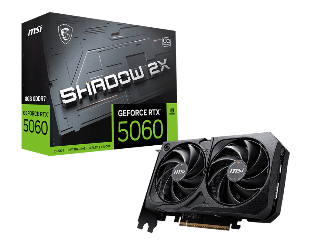 VGA MSI GeForce RTX 5060 8G SHADOW 2X OC