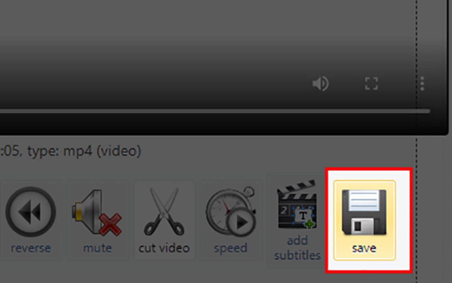 Sau khi hoàn tất thao tác, chờ hệ thống xử lý trong vài giây, sau đó kéo xuống và nhấn “Save” để tải video đã cắt về máy tính. (Nguồn: Internet)