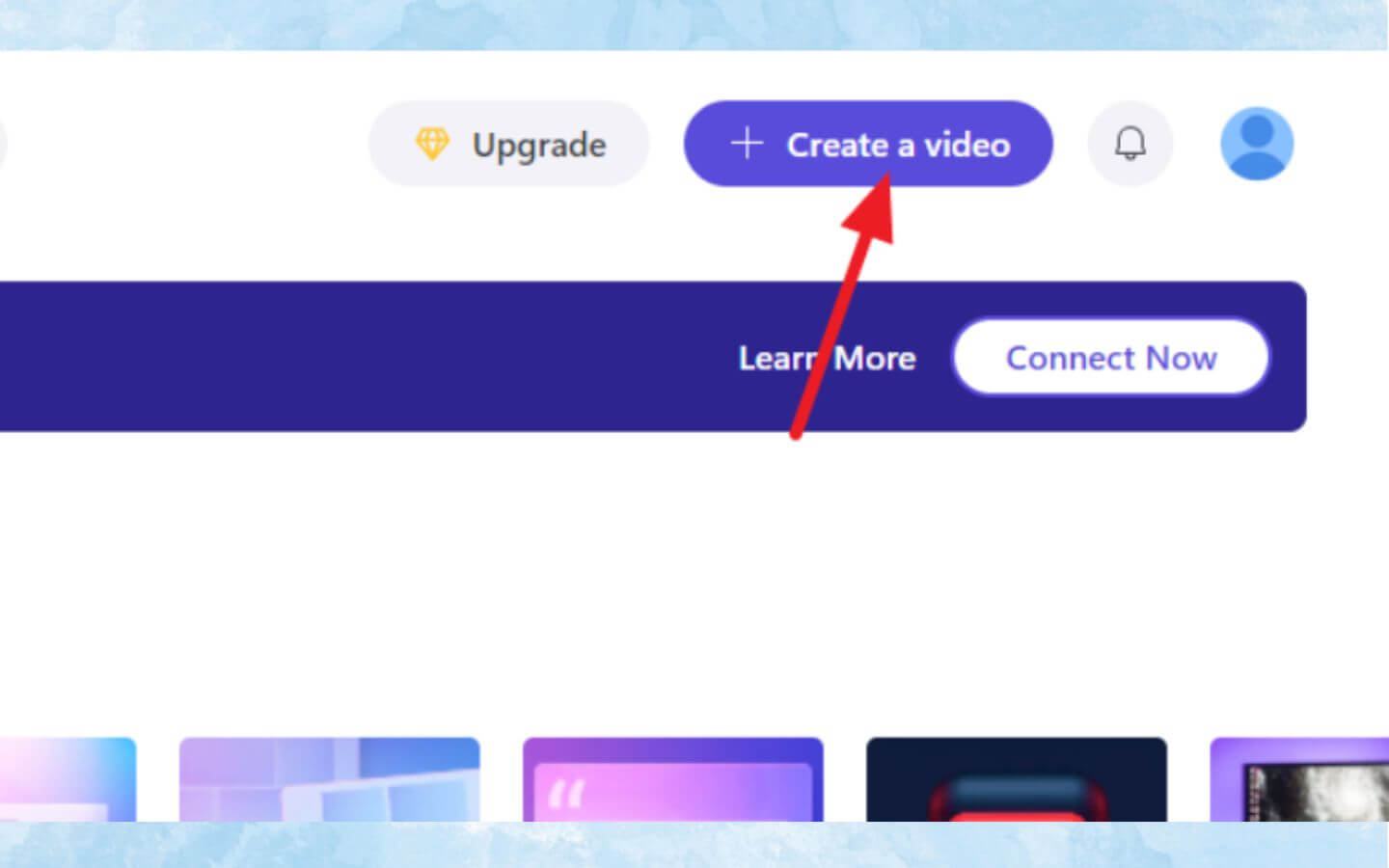 Trong giao diện Clipchamp, nhấn “Create a video” để tạo dự án chỉnh sửa mới. (Nguồn: Internet)