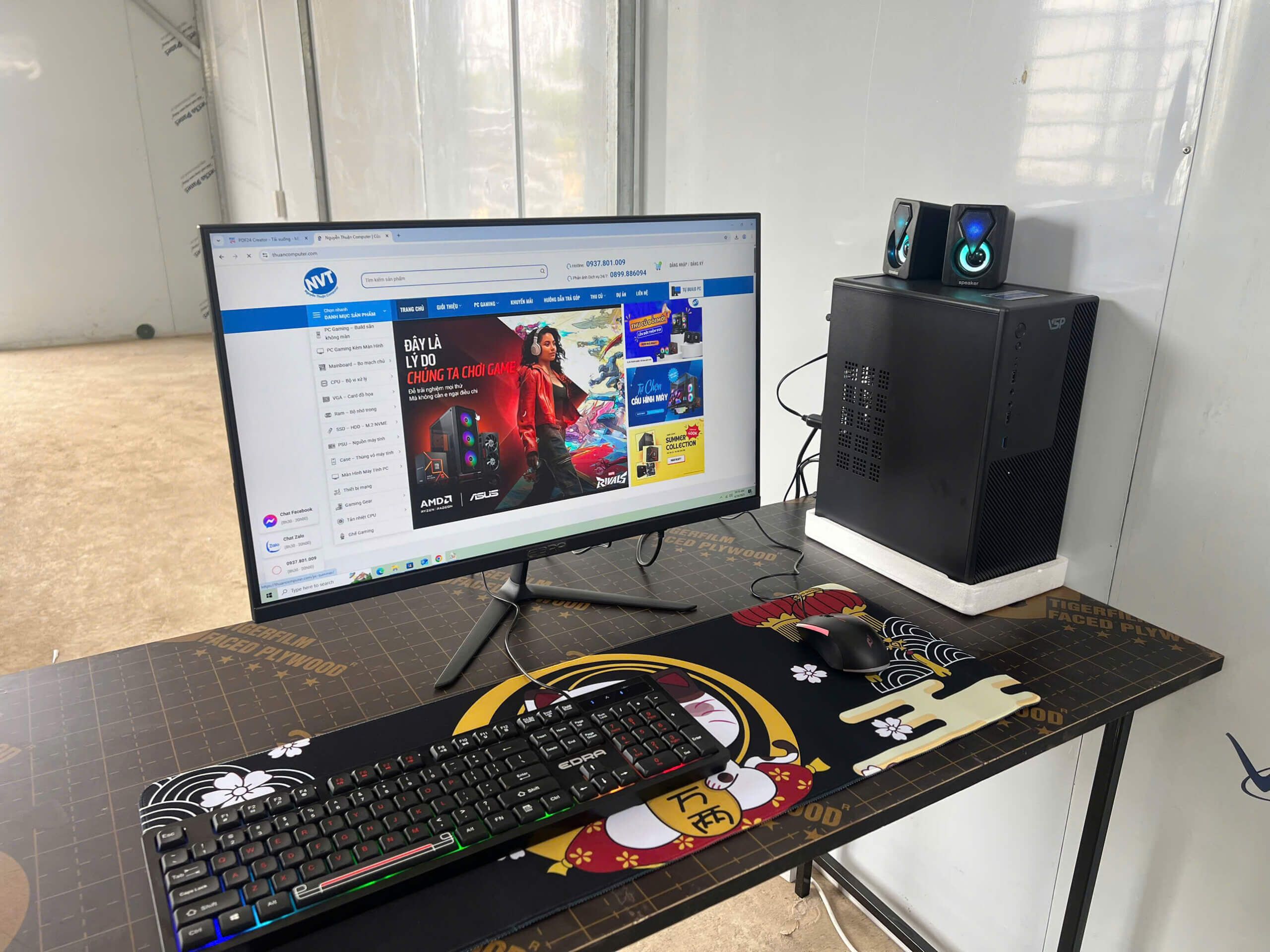 GÓC PC GAMING 104 i5 12400F | RAM 16GB | 512GB M2 | RX 6500 XT 4GB (T6/25)