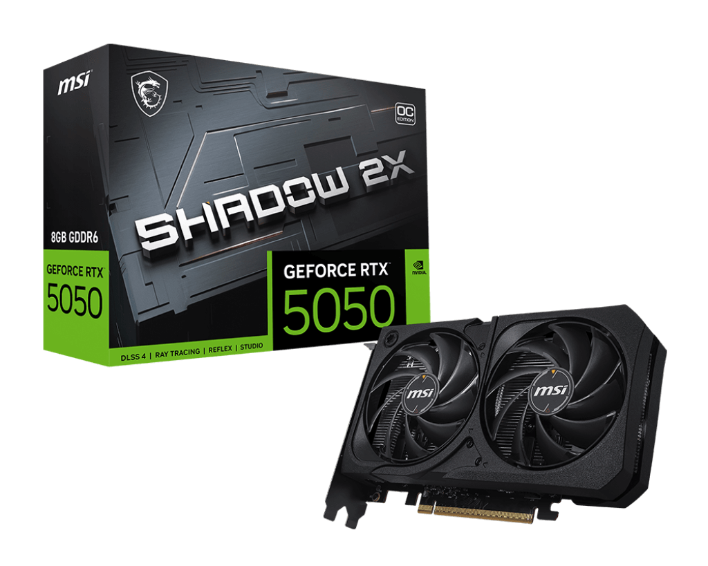 VGA MSI GeForce RTX 5060 Ti SHADOW 2X OC PLUS 16GB GDDR7