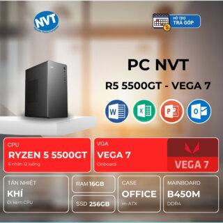 PC NVT AMD R53-OFFICE ( R5-3400G | RAM 16GB | SSD 256GB | 550W )