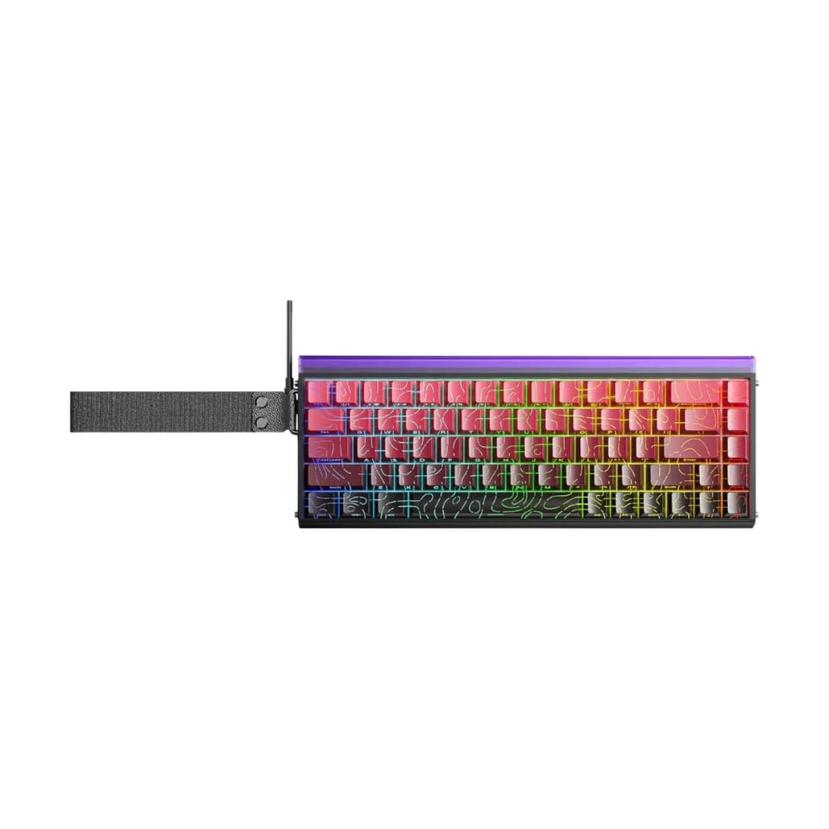 Bàn Phím Cơ Gaming AULA HERO68HE( Đỏ đen Gradient / Có Dây / Hot Swap / Dragon King Magnetic Switch / Rapid Trigger )