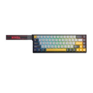 Bàn Phím Cơ Gaming AULA WIN68HE MAX 4098 ( Đen + Xám + Vàng / Có Dây / Hot Swap / Wing Chun Magnetic Switch / Rapid Trigger )