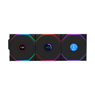 Bộ ba Fan Case Lian Li UNI FAN TL WIRELESS 120 Black 12TL1W3B ( Gió Thuận )