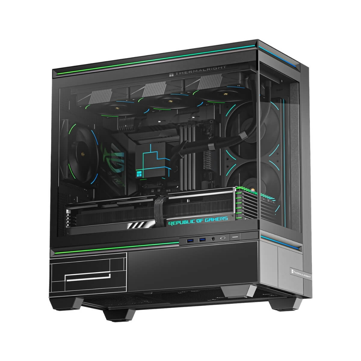 NZXT H3 Flow Black CC-H31FB-01( m-ATX – Kèm 1 Fan không LED )