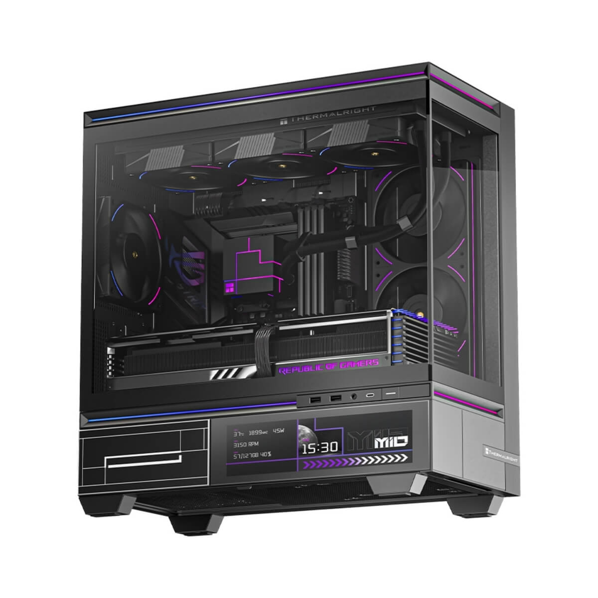 Case Thermalright M10 Vision Black TL-M10 VISION ( m-ATX, LCD 9.2 inch )