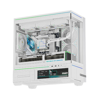 Case Thermalright M10 Vision White TL-M10W VISION ( m-ATX, LCD 9.2 inch )