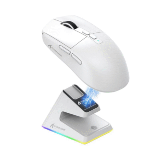 Chuột Gaming Attack Shark X6 Tri-Mode Wireless (Kèm Dock Sạc) – Trắng/White