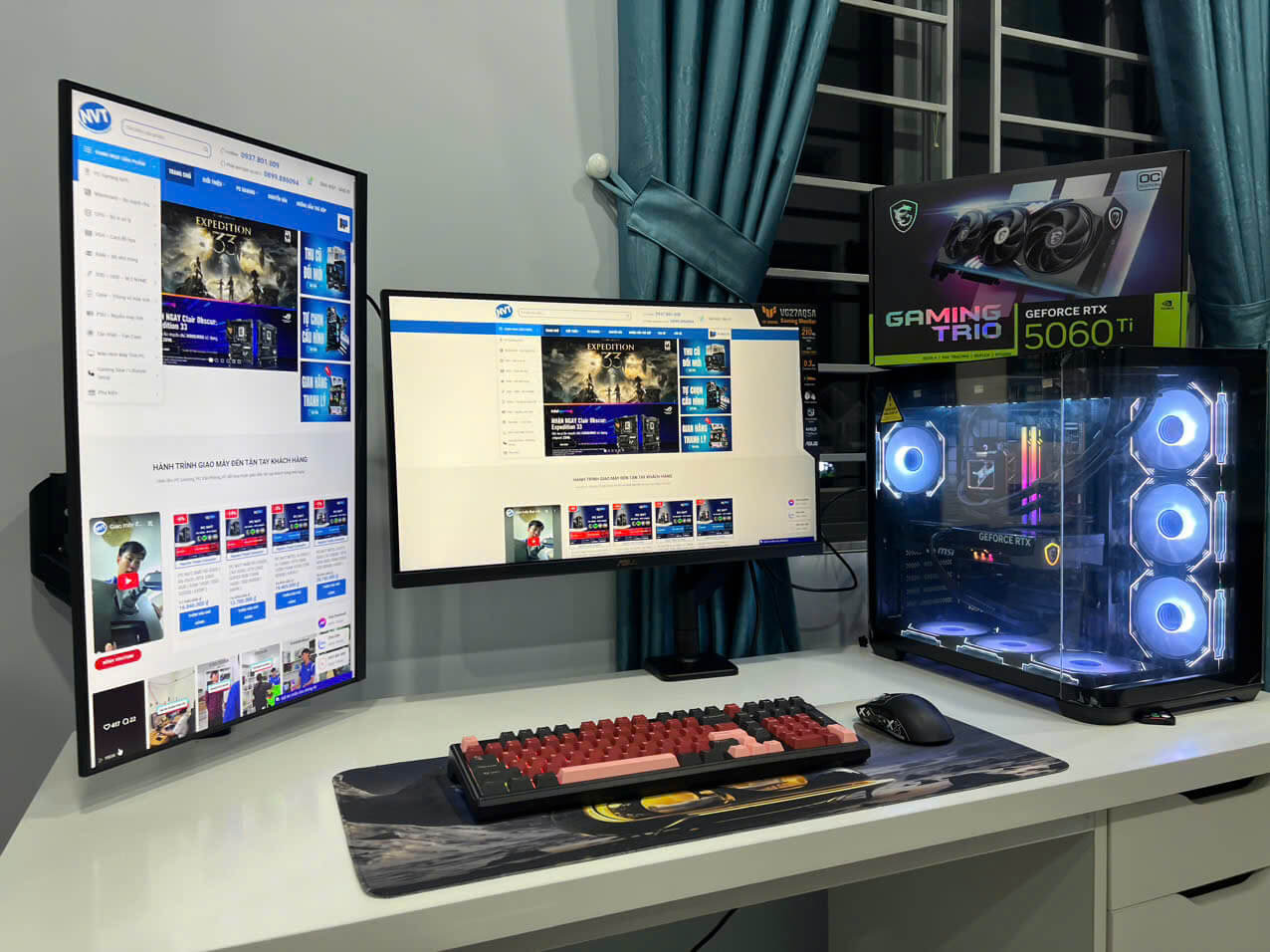PC NVT INTEL i5-5060Ti ( i5 14600K | RTX 5060 Ti 16GB | RAM 32GB | SSD 1TB | 750W ) (T10/25)
