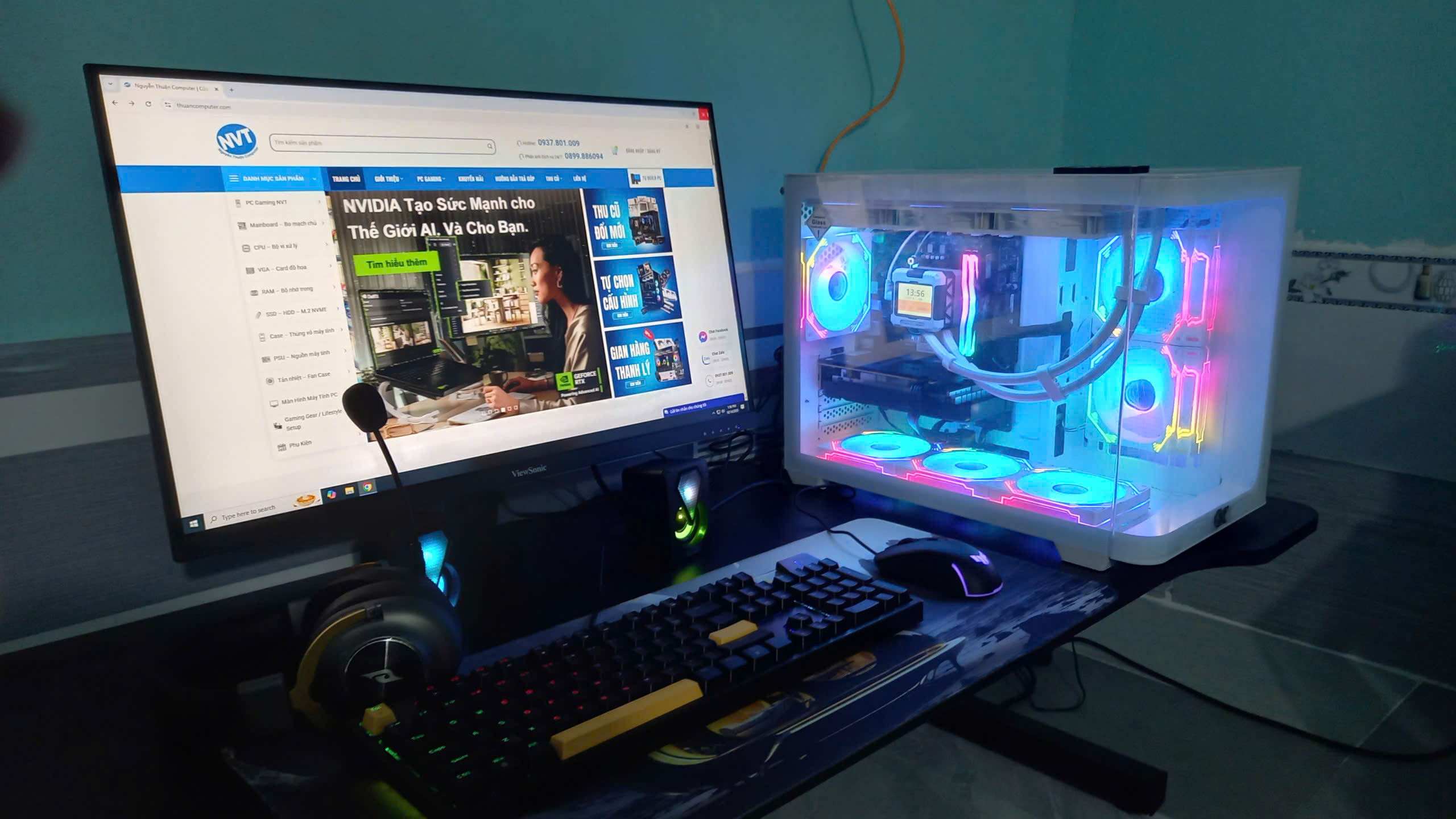 GÓC PC GAMING 108: i5 12400F | RAM 16GB | 500GB M2 | RX 6600 8GB (T10/25)