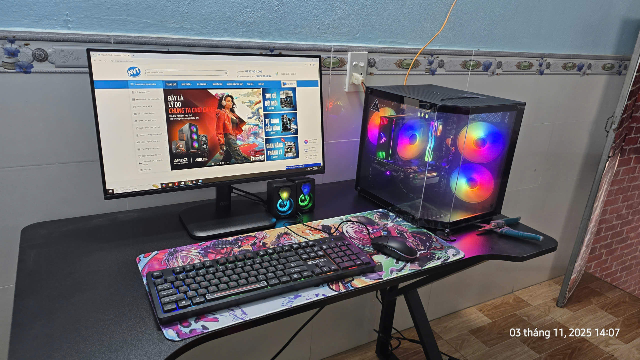 GÓC PC GAMING 113: i5 12400F | RAM 32GB | 512GB M2 | RTX 3060 12GB (T11/25) (Sao chép)