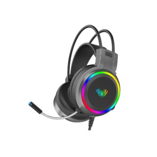 Tai nghe gaming AULA S608 Black ( Wired, RGB, Over-ear )