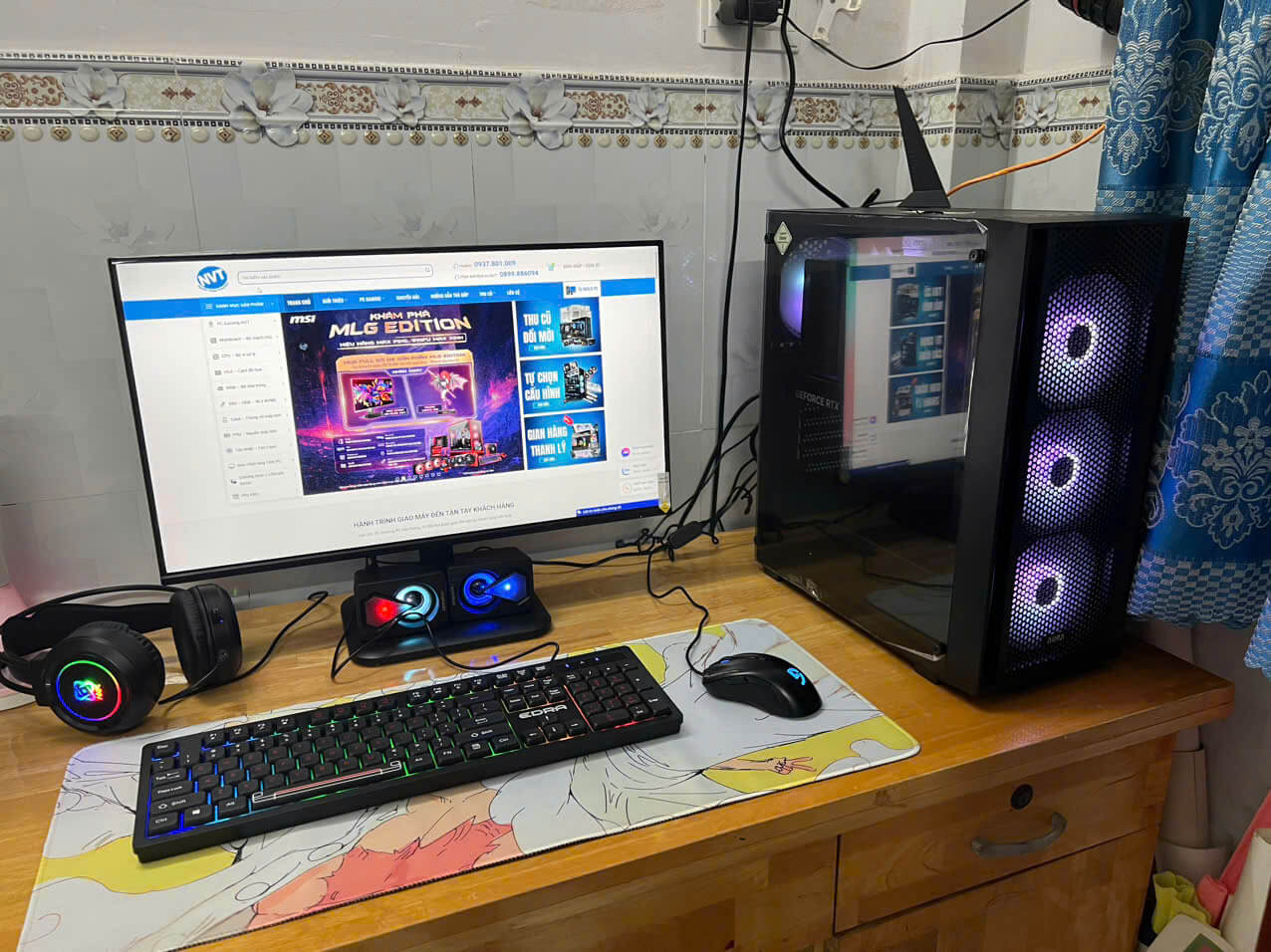 GÓC PC GAMING 120: i5 14600K | RAM 32GB | 1TB M2 | RTX 5060 Ti 16GB ( T12/25 )