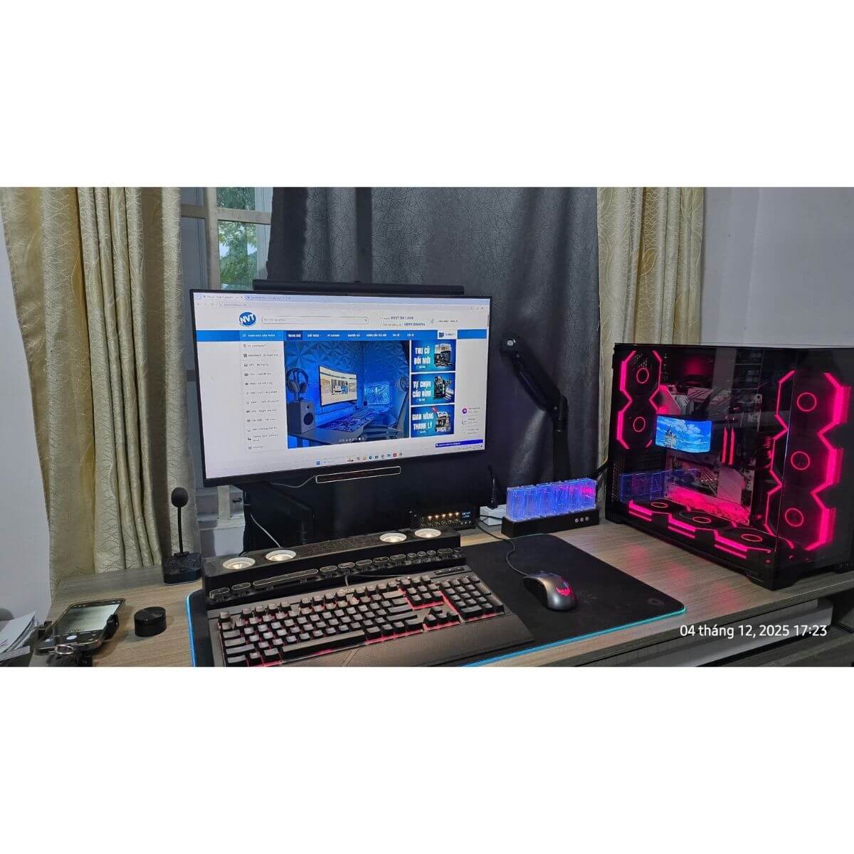 GÓC PC GAMING 122: Ryzen 7 9800X3D | RAM 32GB | 1TB M2 | VGA ONBOARD ( T12/25 )