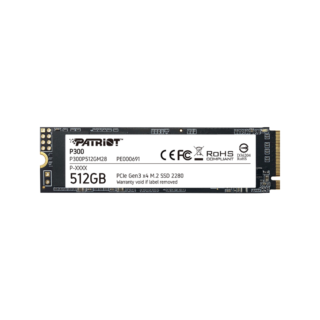 SSD PATRIOT P300 512GB M.2 2280 NVMe Gen 3×4 P300P512GM28 (1700MB/s – 1200MB/s)
