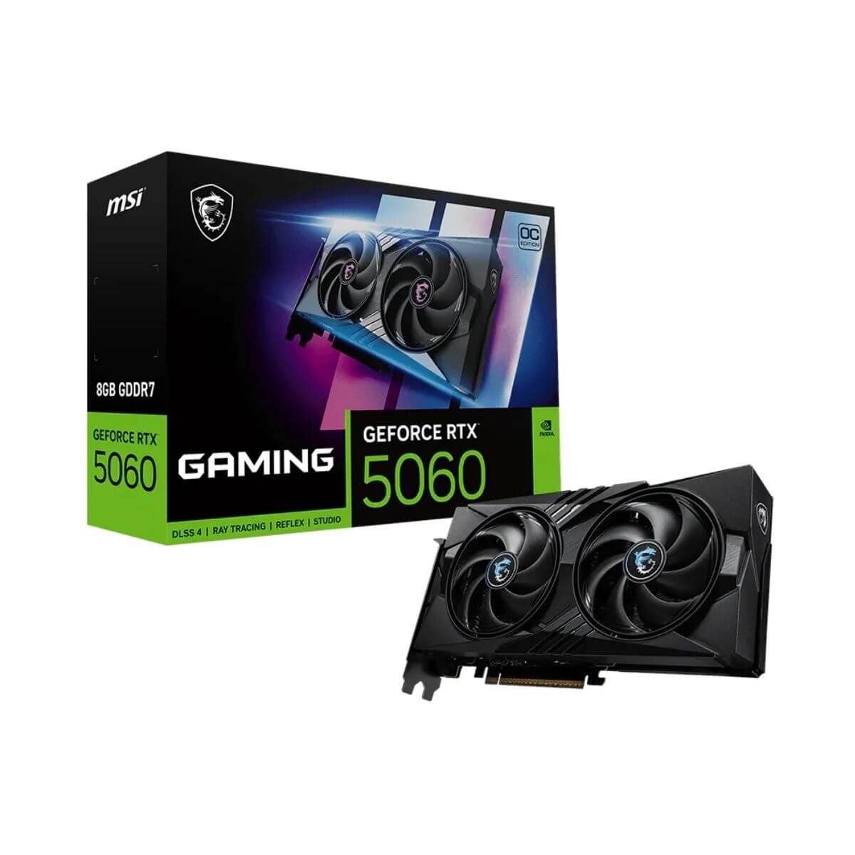 VGA MSI GeForce RTX 5060 GAMING OC 8GB GDDR7 (2Fan)